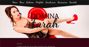 Domina Farah jetzt mit eigener Homepage Domina Farah jetzt mit eigener Homepage