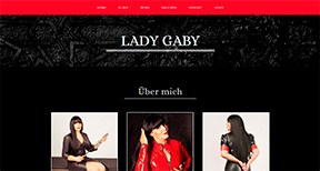 Erste Homepage für Lady Gaby Erste Homepage für Lady Gaby